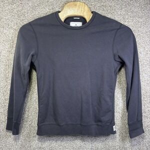 Reigning Champ Sweatshirt Mens Medium Gray Cotton Knit Crewneck Pullover Logo